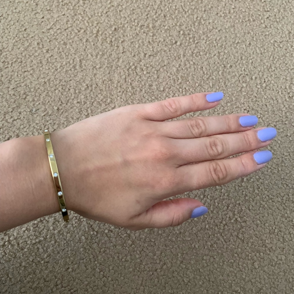 Gold Fossil bangle